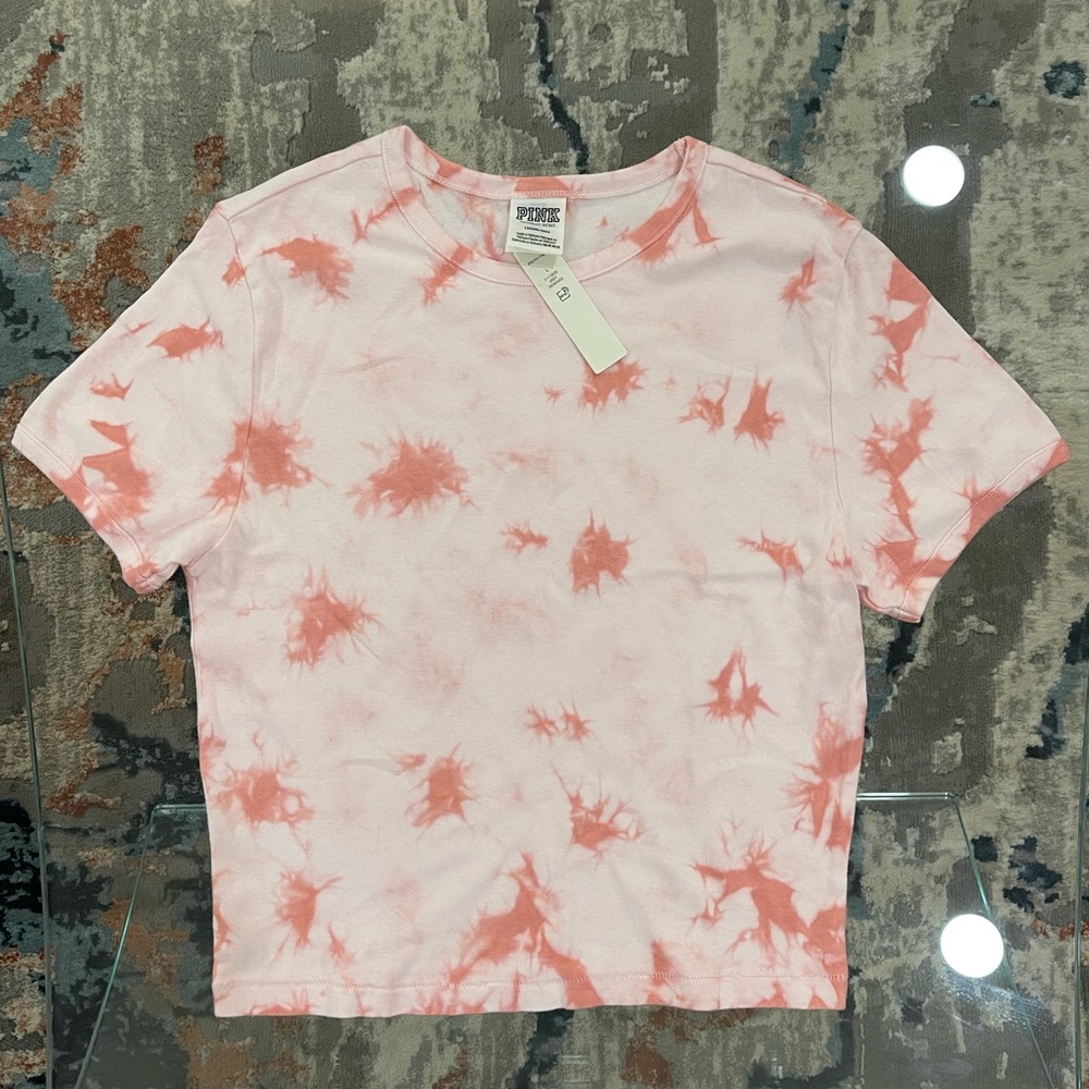 New Pink Tie Dye Top